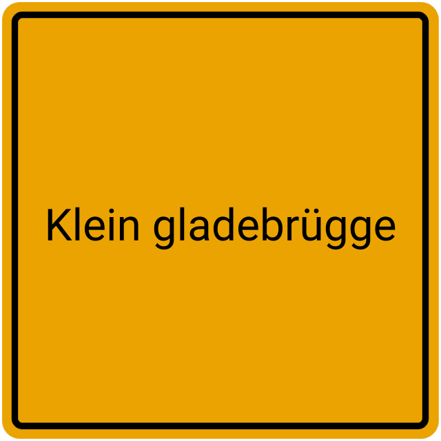 Meldebestätigung Klein Gladebrügge